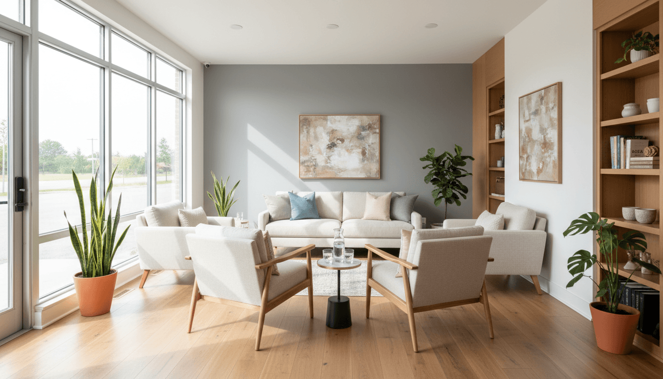 Welcoming therapy office environment